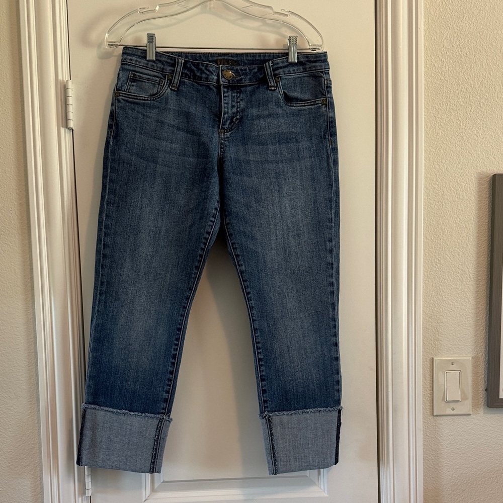 Kut from the Kloth Dark Wash Cropped Jeans
